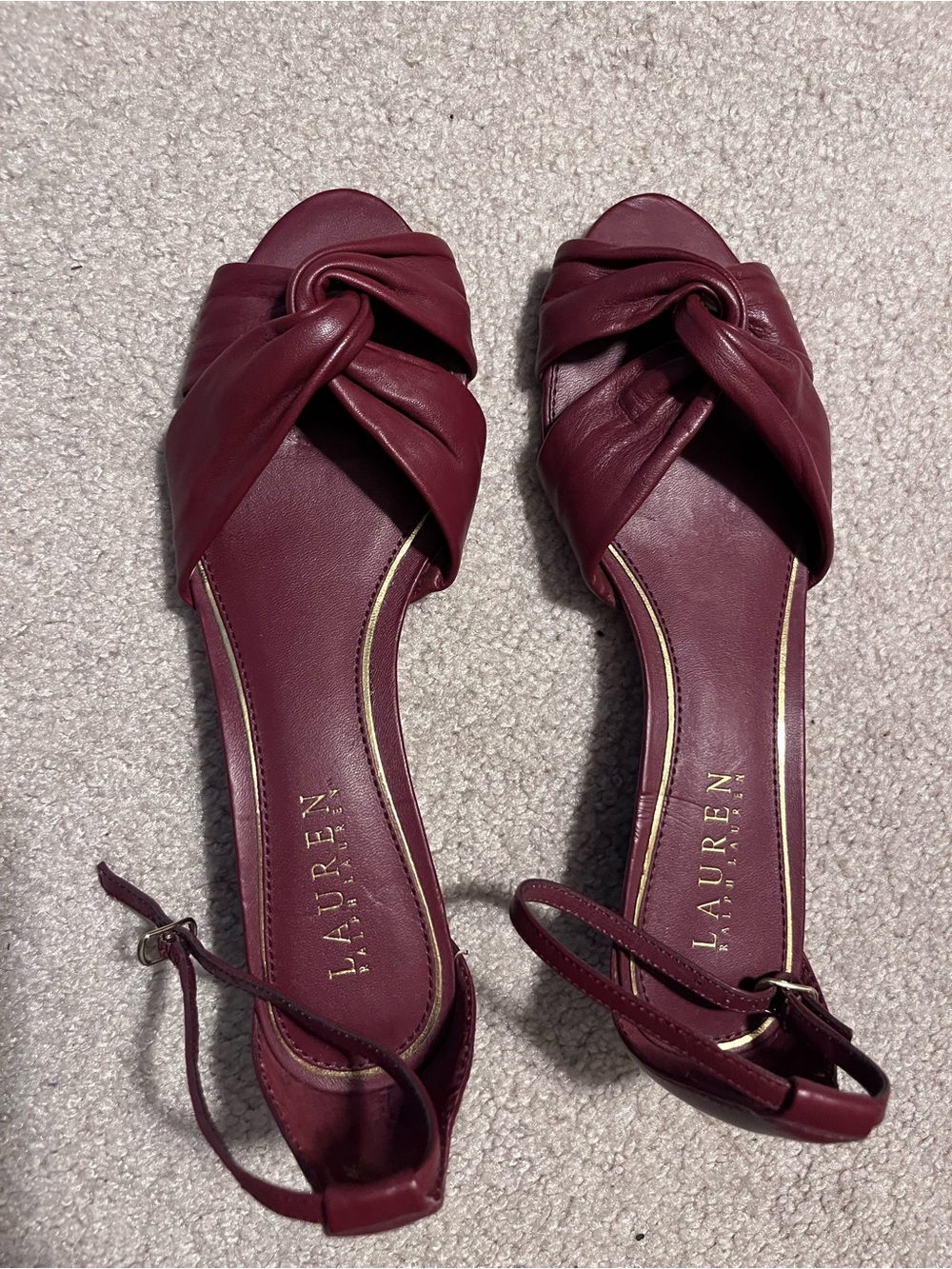 Ralph Lauren wedge heel sandals